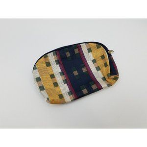 Allegro Pacific Vinyl inside Makeup Zippered Cosmetic Bag‎ Multicolored Small